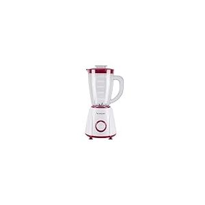 BEPER P102FRU501 Mixeur de table 1,5 L – 400 W, 4 lames en acier inoxydable, 2 vitesses + fonction Pulse, pichet gradué, couvercle avec trou, base antidérapante, idéal pour les crèmes et sauces