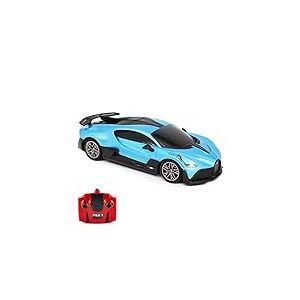 CMJ RC Cars Bugatti Divo Blue Voiture t&eacute;l&eacute;command&eacute;e 1:24 sous Licence Officielle &Eacute;chelle 1:24 Feux de Travail 2,4 GHz