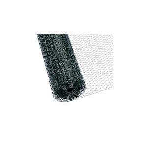 CCLIFE Grillage a Poule, Maillage 25 mm , Hauteur 100 cm, Longueur 25/50 m, Revêtement PVC Vert