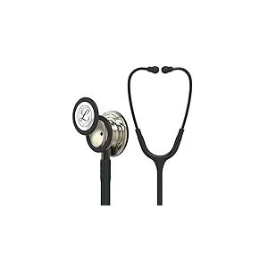 3M Littmann Stéthoscope de surveillance Classic III, tubulure noire, Édition Champagne, 69 cm, 5861