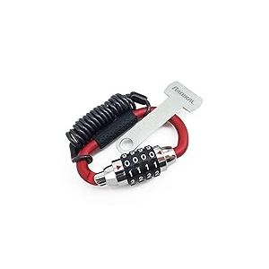RADIKAL RK540R Cadenas Casque Moto Mousqueton Antivol, Serrure &agrave; Combinaison, Adaptateur T Boucle, C&acirc;ble S&eacute;curit&eacute; Anti Vol a Code, Universel V&eacute;lo &Eacute;lectrique, Bagages, Attache Sac &agrave; Dos, Multifonction
