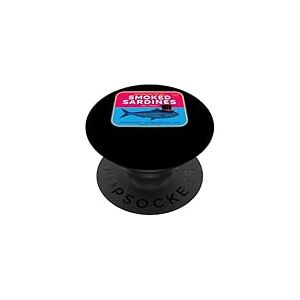 Huile d'olive ajoutée au sel de sardines fumées PopSockets PopGrip Adhésif