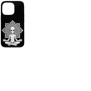 Mandala Spirituel méditation Alien drôle Zen Yoga Coque pour iPhone 13 Pro