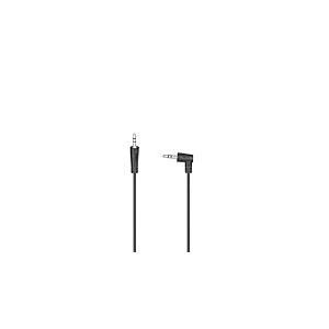Hama Câble Jack Coudé 0.5m (Câble Jack 3.5mm, Câble Audio Jack Coudé 90°, Cable Auxiliaire M/M, Stéréo, Idéal Téléphone Mobile Smartphone Tablette Casque Récepteur Hi-Fi) Noir