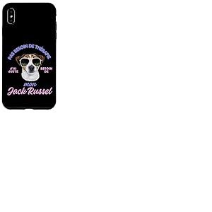 Jack Russel Cadeau Humour Chien Jack Russel Femme Homme Coque pour iPhone XS Max