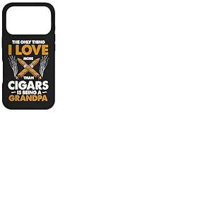 La Seule Chose Que J'aime Plus Que Les cigares, C'est d'&ecirc;tre Grand-p&egrave;re Coque pour iPhone 17 Pro