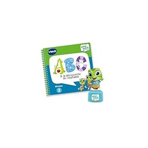 VTech - MagiBook Story'Friends ABC À la Découverte de l'Alphabet - Livre Jeu Éducatif avec Figurine Grenouille - Niveau Moyenne Section à CP - Cadeau Enfant de 4 Ans à 6 Ans - Contenu en Français