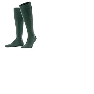 FALKE Airport M Kh laine coton unies 1 paire, Chaussettes longues Homme, Vert Hunter Green 7441, 39-40