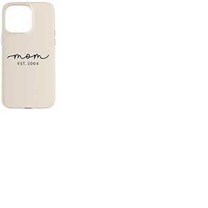 Maman Est 2004 Personnalis&eacute; Maman Personnalis&eacute; F&ecirc;te des M&egrave;res Personnalis&eacute; Coque pour iPhone 15 Pro Max