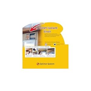Optimer Home - Isolation Coffre Volet Roulant evite le Froid et la Chaleur - 1.20x0.25m - Isolant Thermique Autocollant (Isolation Volet)