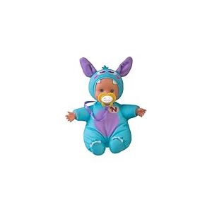 enuco - Monster Friends, Poupon 15 cm Corps Souple, Pyjama Petit Monstre, Modèle Bleu, NFNB13