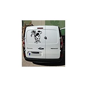 Tatoutex Stickers Vache et Fleurs - Violet, L 90cm x H 100cm