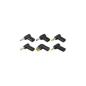 Xilence XMZ_Tips_Set Jeu d'adaptateurs Tips (ensemble de conseils) uniquement compatible avec le chargeur USB-C Mini Xilence, 6 tips, compatible avec diverses marques d'ordinateurs portables, noir