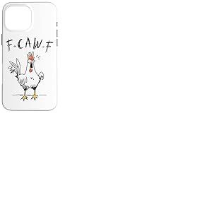 F-caw-f Poulet Rigolo Costume De Carnaval Poulet Coque pour iPhone 16 Pro Max