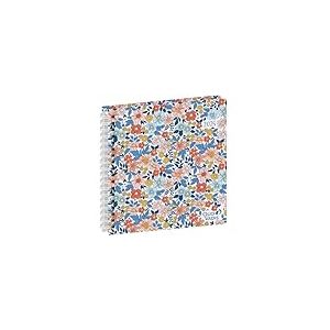 Quo Vadis - Agenda - Spiralé - 2025 - Exécutif S - Semainier Planning - Français - Daisy - Multicolore - 13 mois de décembre à décembre - 16x16 cm - Papier Clairefontaine blanc - Fabrication française