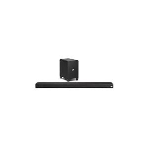 Polk Audio Signa S4 True Dolby Atmos Barre de Son avec Caisson de Basses sans Fil, système de Barre de Son 3.1.2, HDMI eARC, Bluetooth, AUX, entrée Optique, Noir