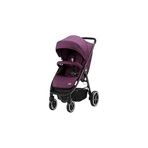 BRITAX RÖMER Buggy B-AGILE M, Ein-Hand-Faltmechanismus und kompakte Größe, von Geburt bis 4 Jahre (bis 22kg), Cherry Wine