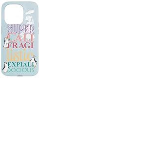 Coque pour iPhone 15 Pro Disney Mary Poppins Supercalifragilisticexpialidocious
