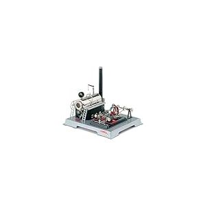 Wilesco- Machine à Vapeur, 00022, Plaqué Nickel, Taille Unique