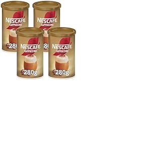 Nescaf&eacute; Cappuccino, Caf&eacute; soluble, Bo&icirc;te 280g (Lot de 4)