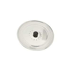 Crealys 512700, Couvercle Inox anti-projection pour grande casserole diam. 28 à 32 cm - avec trous vapeur