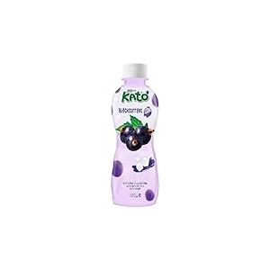 KATO - Jus de Cassis avec Nata de Coco - 1 X 320 ML (Lot de 6)