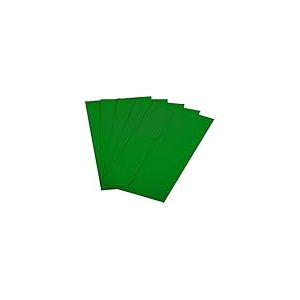 Raylu Paper - Lot de 20 Enveloppes Colorées avec Fermeture Adhésive, Enveloppes de Couleur pour Lettres, Cartes Postales, Faire-Parts, Carte de Voeux, Taille DL 110 x 220 mm (Vert Foncé)