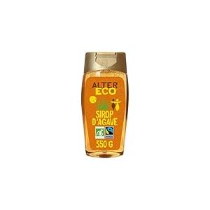 ALTER ECO - Sirop Agave Bio - Sucre d'Origine Naturelle (Fructose) - Non Raffiné - Haut Pouvoir Sucrant - 350 g