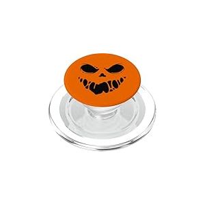 Scary Jack O Lantern Pumpkin Face PopSockets PopGrip pour MagSafe