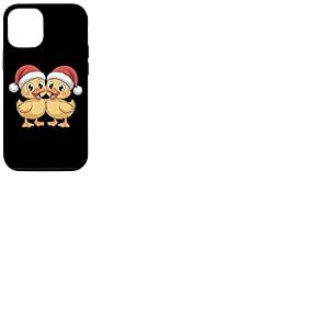 Pull de No&euml;l Motif canetons de Dessin anim&eacute; P&egrave;re No&euml;l Coque pour iPhone 12/12 Pro