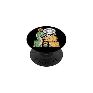 Best Summer Buds - Cute Dinosaur Friends Summer PopSockets PopGrip Adhésif