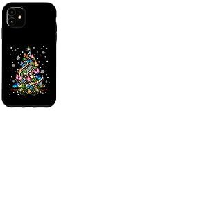 Papillon Sapin de No&euml;l Lumi&egrave;res Fille Pyjama Papillon Coque pour iPhone 11