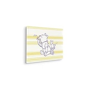 Komar Tableau sur châssis en bois véritable – Winnie l'ourson pissenlit – Dimensions : 40 x 60 cm – Disney – Décoration murale pour chambre d'enfant
