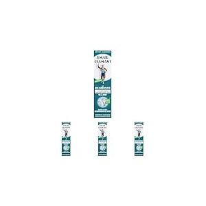 Email Diamant Bicarbonate Dentifrice Enrichi en Bicarbonate de Soude Blancheur, Pureté/Éclat dès 3 Jours, 75 ml (Lot de 4)