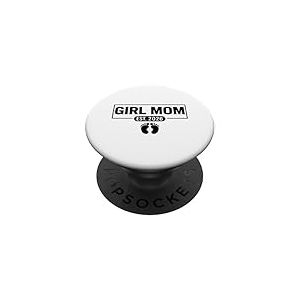 Girl Mom Est 2026 Futute Mommy 2026 Maman Future Fille PopSockets PopGrip Adh&eacute;sif