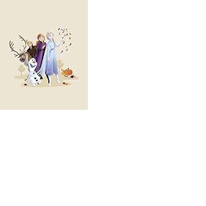 Komar Décoration murale Disney La Reine des Neiges Automne Feeling - Dimensions : 40 x 50 cm - Poster pour chambre d'enfant - Roulé sans cadre - Beige