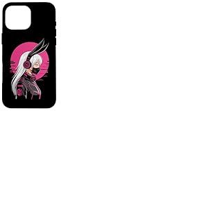 Cyberpunk Girl avec Masque Sci-FI Anime Manga Oreilles De Coque pour iPhone 16 Pro Max