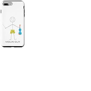 Violon pour Homme drôle, Cadeaux de Musicien Coque pour iPhone 7 Plus/8 Plus