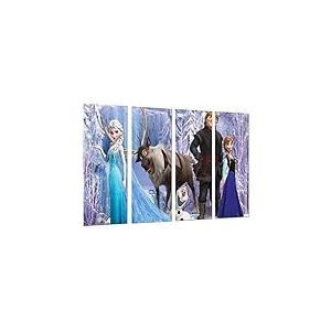 Cuadros Camara Poster moderne La Reine des Neiges, dessins animés, Elsa, Olaf, Hans, 131 x 62 cm, Réf. PST26547