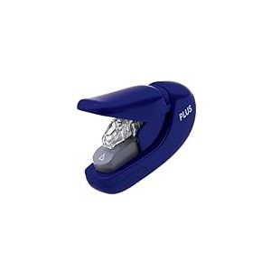 PLUS Agrafeuse sans agrafes z&eacute;ro effort, staple-free Stapler, jusqu&rsquo;&agrave; 5 feuilles &ndash; Bleu