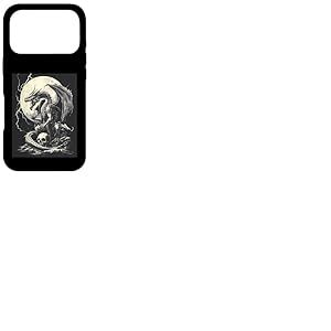Cr&acirc;ne de Dragon Goth Lune Noir Gothique Femmes Cr&acirc;ne Dragon Coque pour iPhone 17 Pro