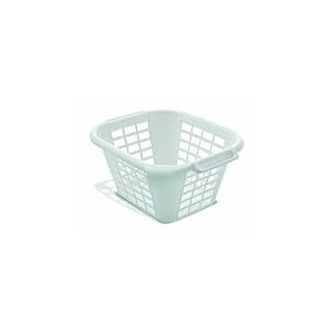 Addis Corbeille à linge carrée 24 litres (Blanc)