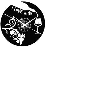 Instant Karma Clocks Horloge Murale Disque en Vinyle Enotec Bi&egrave;re Restaurant