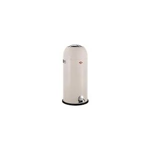 WESCO Kickmaster Maxi Poubelle de couleur sable mat, tôle d'acier revêtue par pulvérisation, amortisseur intégré, volume de 40 litres, grande ouverture