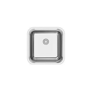 EDESA &Eacute;vier FUJI BE 40X40 1C R-60 /A sous plan de travail Meuble 45 cm 1 cuve carr&eacute;e Base Fond Absorbant Finition Inox