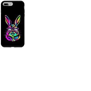 Hip Hop Vibrant Colorful Rabbit Coque pour iPhone 7 Plus/8 Plus