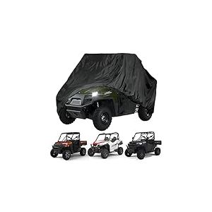 QYMOTO Housse pour UTV 2 Places, Compatible avec Polaris Ranger 570, RZR 900/1000, Honda Pioneer 500/700, Can am X3, Arctic Cat Side by Side Protection Contre Les intemp&eacute;ries, Coupe-Vent et