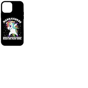 Marraicorne Humour Marraine Licorne Dab Cadeau Coque pour iPhone 12 Mini