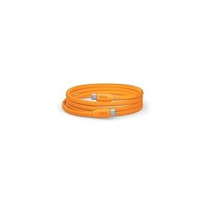 R&Oslash;DE C&acirc;ble Plat SC17 USB-C vers USB-C (1,5 m, Orange)