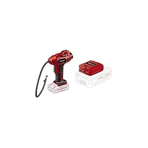 Einhell Compresseur pour voiture sans fil CE-CC 18 Li-Solo Power X-Change & Bloc d'alimentation USB sans fil sur batterie TC-CP 18 Li USB Syst&egrave;me Power X-Change VERSION SOLO